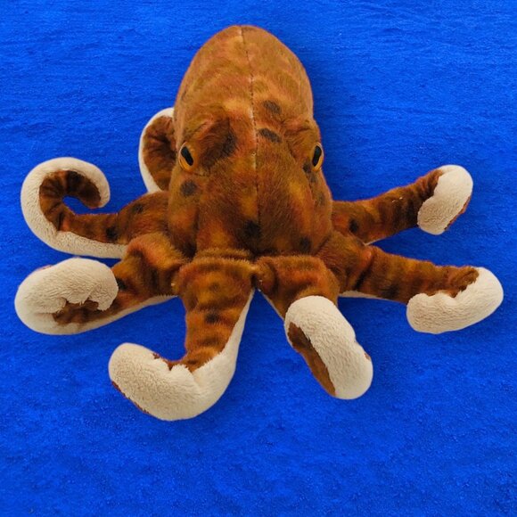 Wild Republic 8" Octopus 2013 Stuffed Animal Realistic Plush - Picture 4 of 9